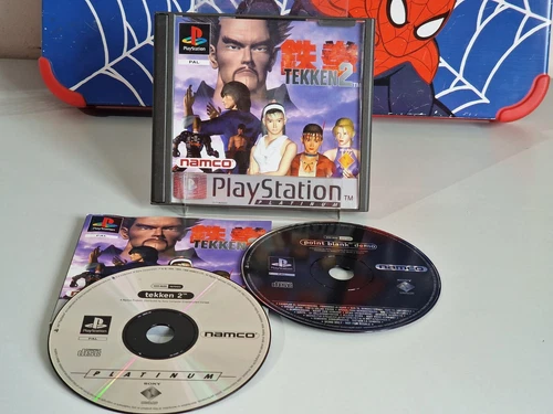 Tekken 2 Sony PlayStation 1 PS1 Platinum With Manual & Point Blank Demo Disc PAL