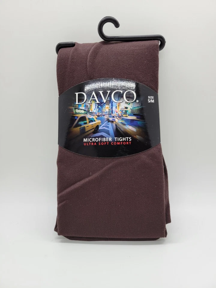 Davco S/M Brown Microfiber Ultra Soft Comfort Tights Fits: 5'0"-5'4" 100-150 lbs Foto 2 de 4