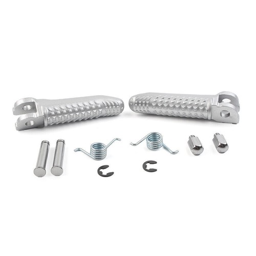 Reposapiés plateado reposapiés izquierdo derecho conductor delantero para BMW S1000RR 2015 2016 2017 - Imagen 4 de 9