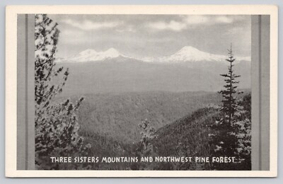 Postcard Three Sisters Mountain and Northwest Forest U.S Forest Service Photo