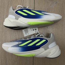 adidas Originals Ozelia Cloud White Blue Signal Green Sneakers Size 5