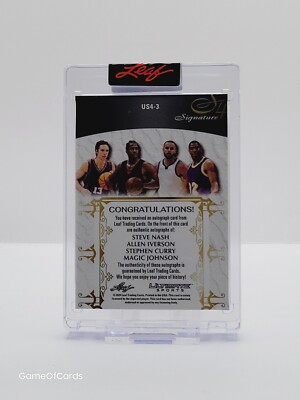 2024 Leaf Ultimate Sports STEPHEN CURRY, MAGIC JOHNSON, ALLEN
