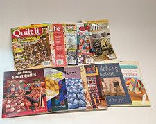 LOT Quilting Books  Magazines  Sports, Illusion, Christmas Americana Patterns,