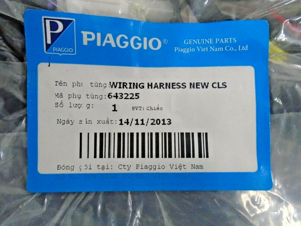 Piaggio Fly 50 4T 2012-2013 Main Cable Wire Harness New 643225 - Изображение 4 из 4