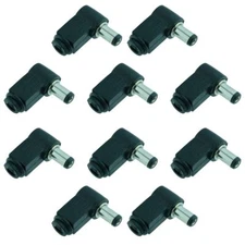 10x 2.1mm x 5.5mm Male Plug Right Angle L Jack DC Power Connector