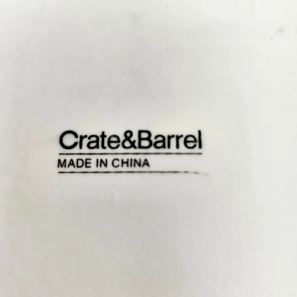 Crate & Barrel Holiday Penguin Appetizer Plates 6" Sq Set Of 4 White Ceramic NEW - Image 4 of 4