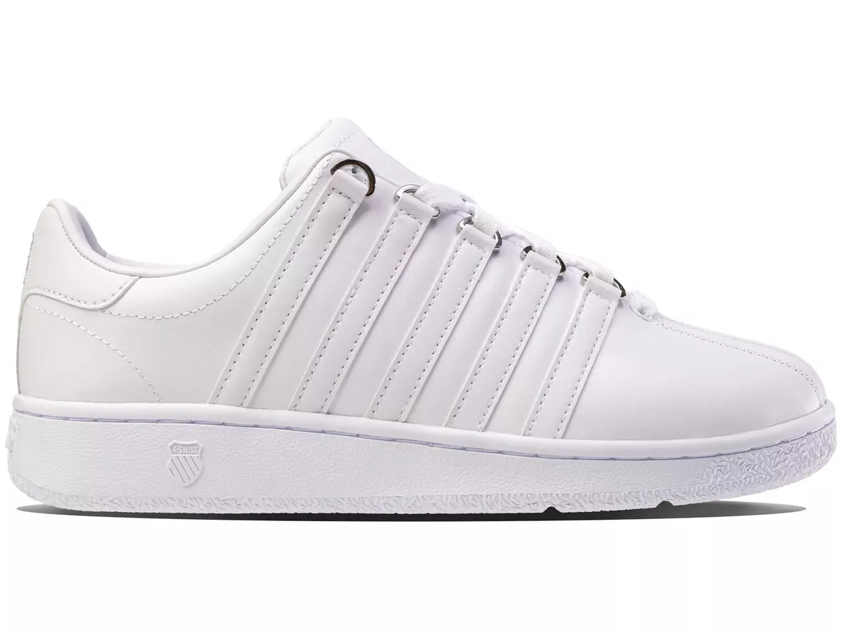 Men K Swiss Classic VN Leather Shoes 07321 101 White White 100 Original New