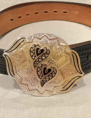 Montana Silversmiths Columbus Mont Silver Plated Buckle Montana Silversmiths Columbus Mont Silver Plated Buckle