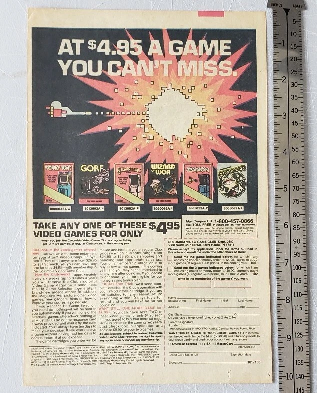 Publicidad impresa vintage de Donkey Kong RARA Foto 2 de 2