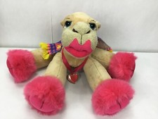 Sandy the Camel -Russ Berrie- Plush Stuffed Animal 12 Hot Pink Lips Medallion