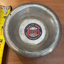 Dover Stamping & Mfg Sample Giveaway Mini Dish Pan 2 Paper Labels Intact Clear