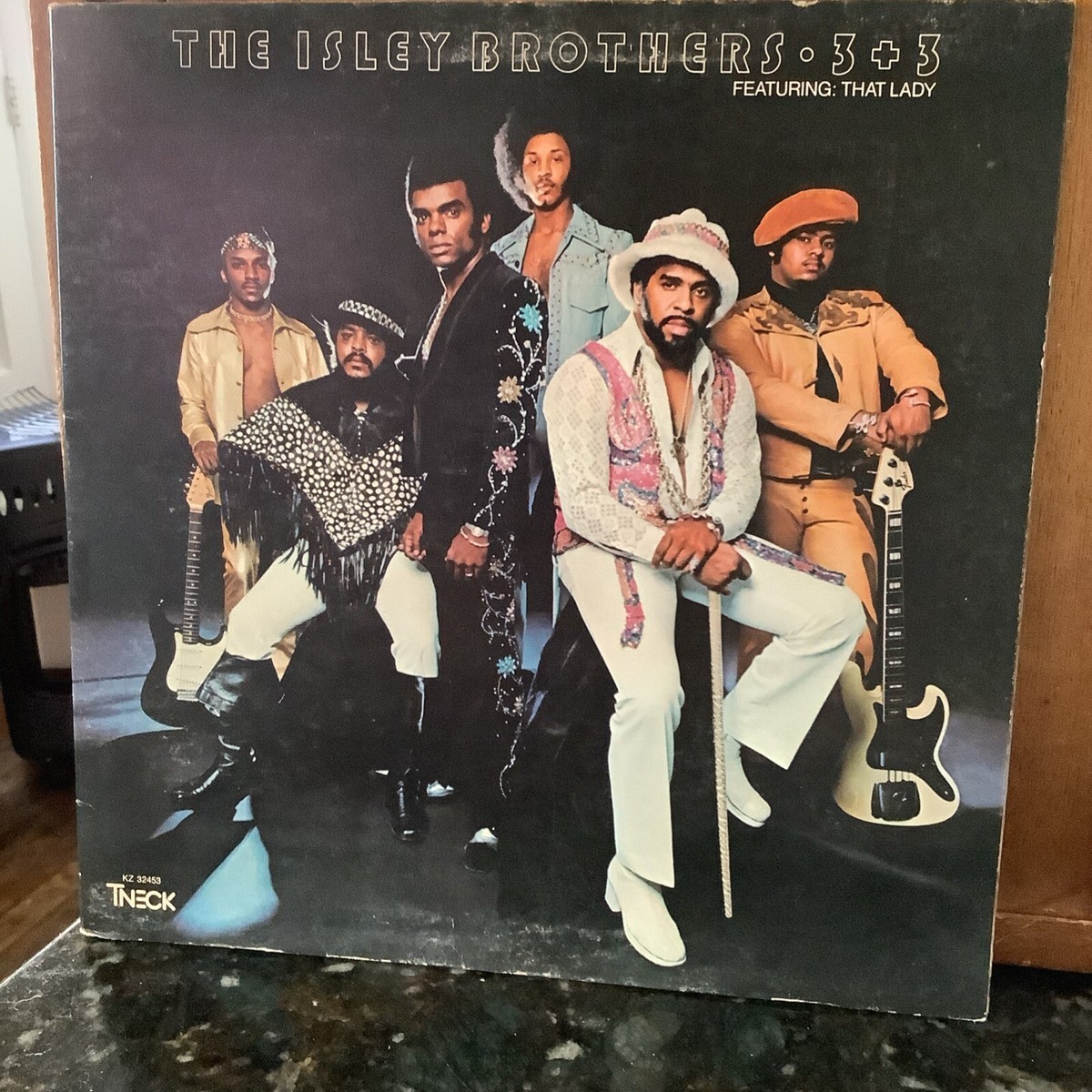 The Isley Brothers, 3+3, 1973 1st T Neck Stereo, KZ 32453