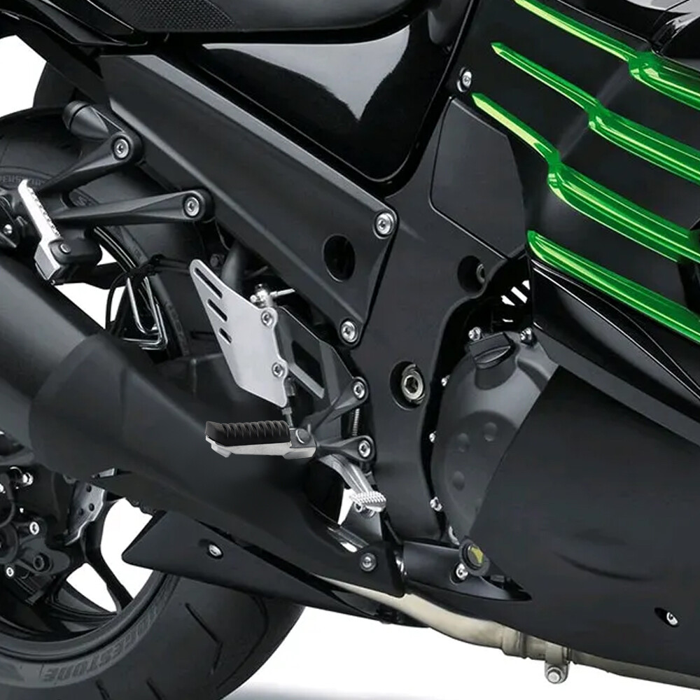 ろん Front Rider Foot Peg Rest Bracket Set Fit For Kawasaki Ninja