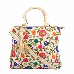 embroidered sling bag