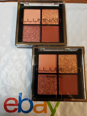 2X Illuminati Cosmetics Quad Palette In **Enlightened ** Full Size--Brand New!