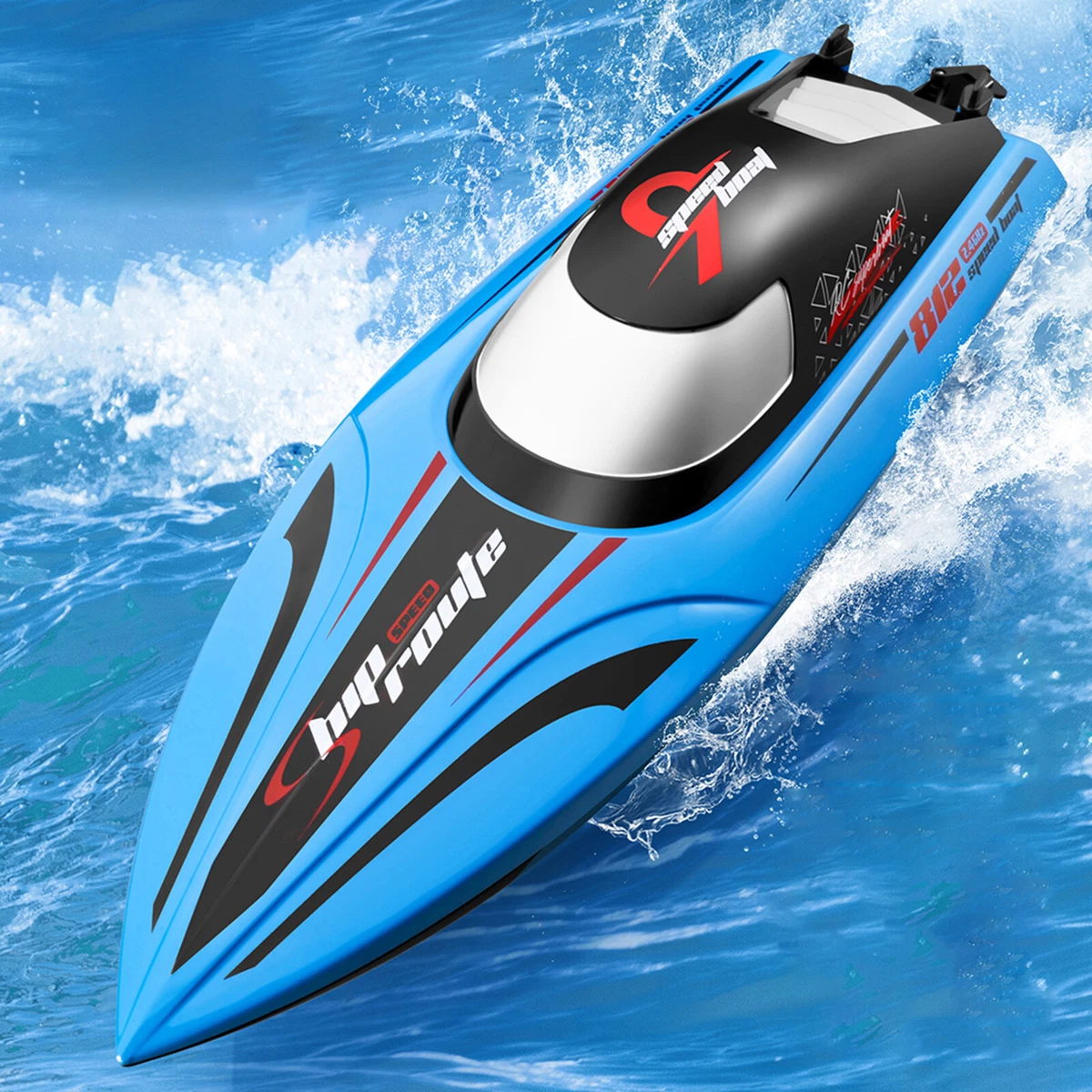 2.4GHz RC Boat Dual Motors Remote Control Boat High-Speed Summer Water Pool  Toys