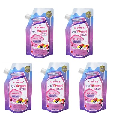 5 x A BONNE' Spa Milk Salt Moisturizing Whitening Skin Scrub All Formulas 350g