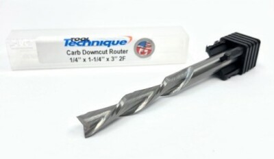 1/4'' Carbide Router Downcut 2 Flute Spiral(CB2-M)