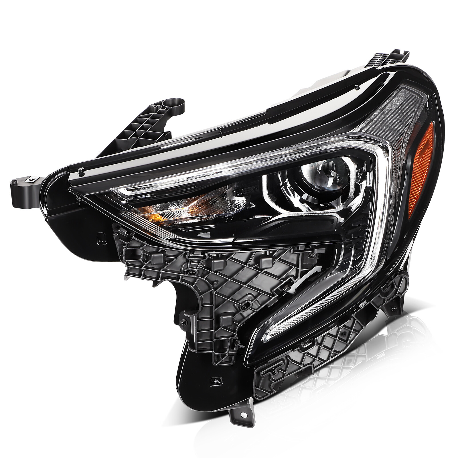 For GMC Terrain 20182021 Black Housing Headlights Assembly Left Driver