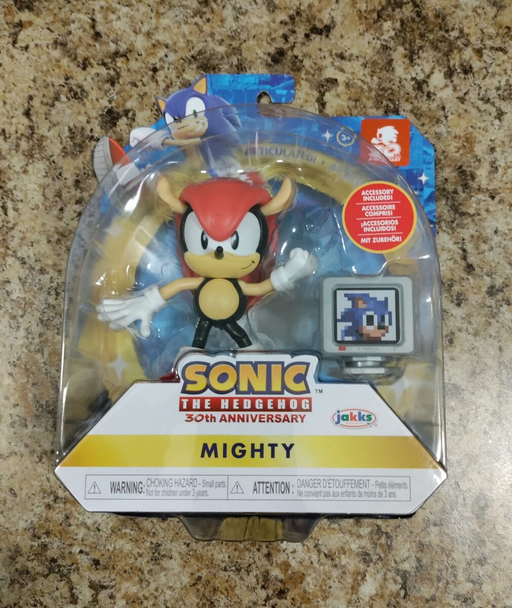 mighty the armadillo figure  Sonic The Hedgehog Action Figure 4-Inch Mighty  with Monitor Accessory