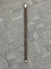RF Simmons Sons Wood Sterling Silver 925 Accented Floral Walking Cane Stick 31"