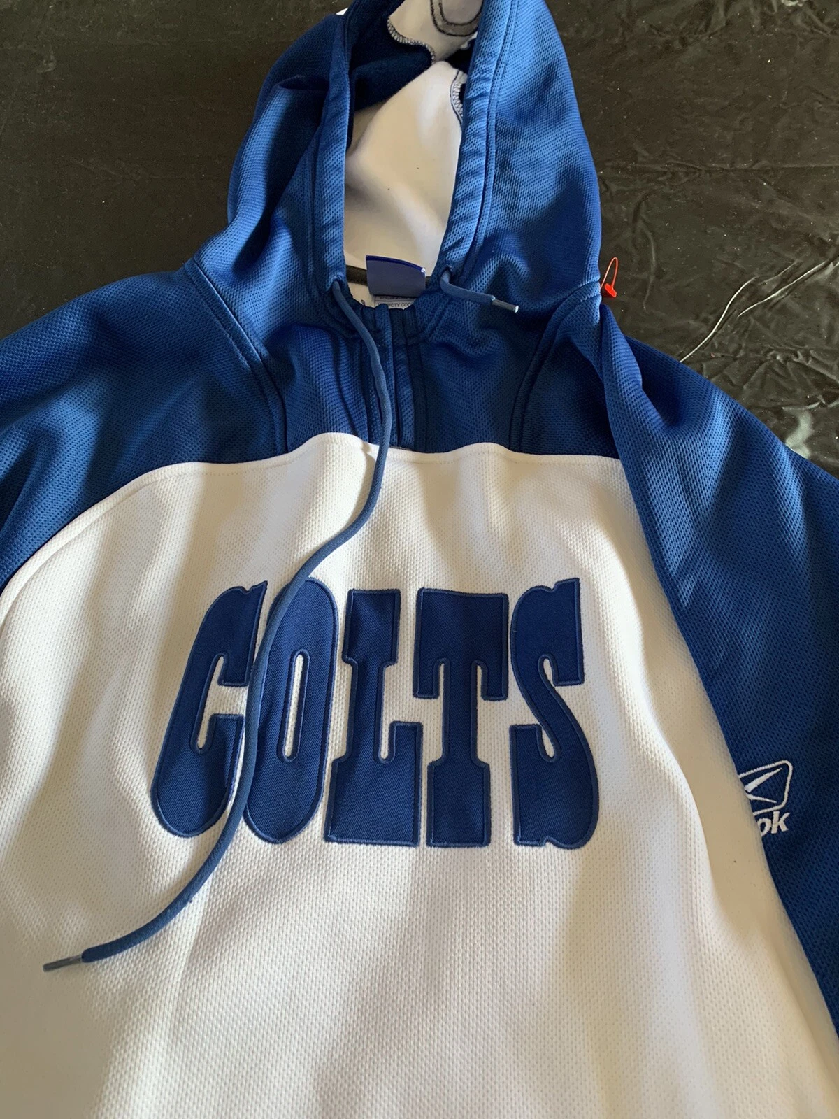 VETEMENTS Felpa con cappuccio Indianapolis Colts Nfl Pullover Apparell bella taglia media leggi nuova senza etichetta