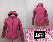 REI Co-op Jacket Girls L 14/16 Pink Full Zip Hooded Lined Z4345