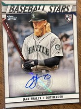2020 Topps Baseball Stars Auto Jake Fraley #BSA-JFR Rookie Card. rookie card picture