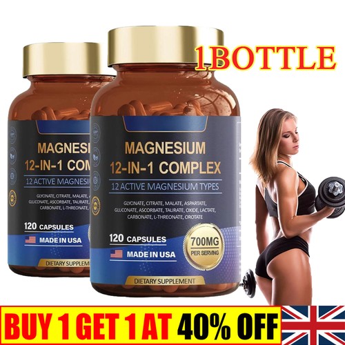 Magnesium Komplex - 12 in 1 Magnesiumglycinat, Citrat, Malat, L-Threonat