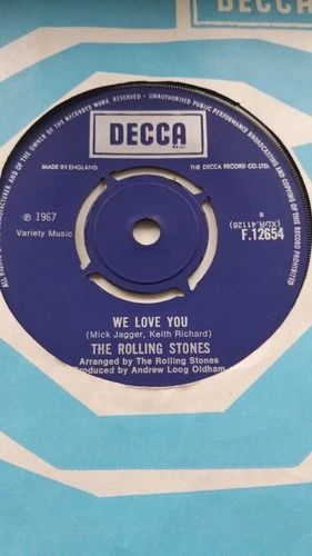 THE ROLLING STONES - WE LOVE YOU - DANDELION - DECCA - F12654 - EX+