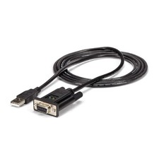 StarTech 6ft 1.8m 1-Port USB to Serial RS232 Adapter, FTDI DB9 Serial DCE Adap