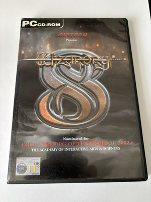 Wizandry 8 PC CD Rom Spiel RPG 3 Discs Videospiel