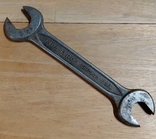 Vntg. Indestro # 37- Heavy Duty Open End Wrench,15/16" X 1-1/8"Made In USA