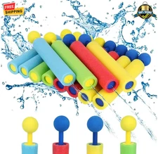 4PCS Kids Foam Water Blasters – Portable Water Guns with 30ft Range