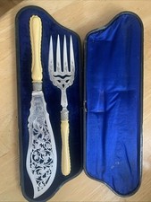 Set coltelli forchetta servizio pesce vintage piatto argento Martin Hall