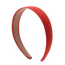 Dark Orange 1 Inch Satin Hard Headband for Women and Girls