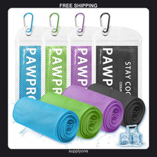 4 Pack Microfiber Cooling Towels for Sports and Outdoor Activities