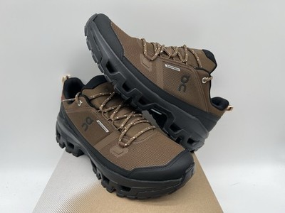ON Cloudrock Low WP Earth Black Men s Sz 12