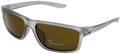 NIKE CHRONICLE E CW CW4655 012 Sunglasses MATTE GREY Frame BROWN Lenses 59 mm