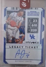2020-21 Panini Contenders Draft Picks - Legacy Ticket Autographs Anthony Davis