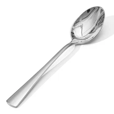 4 Piece Dinner Spoon Set, 18/10 Stainless Steel Spoons, Silver Food Grade Tab...