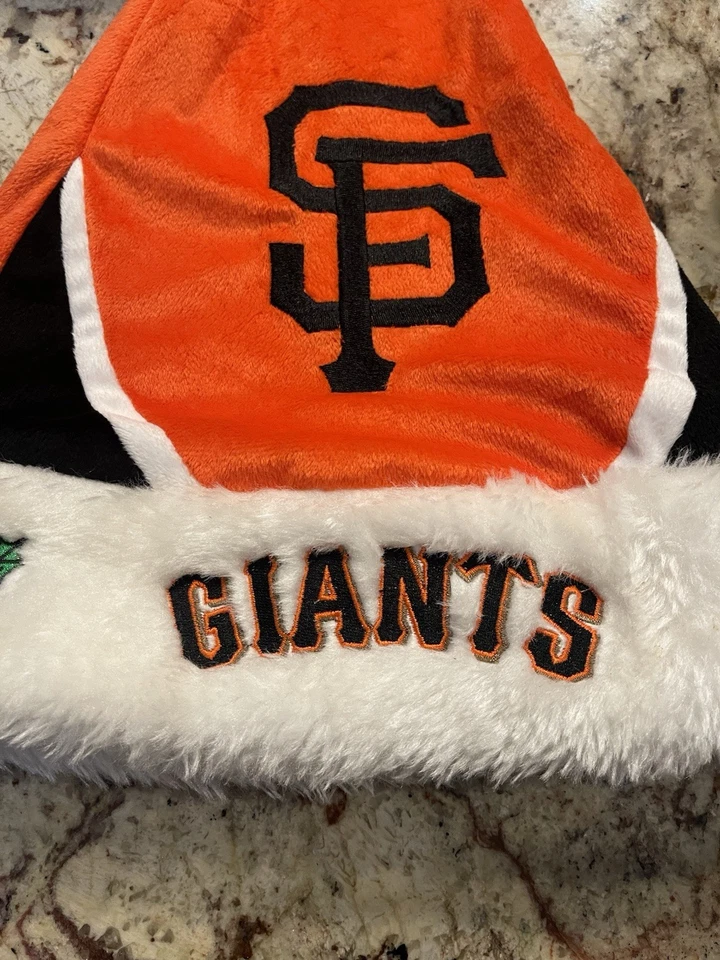  Two MLB San Francisco Giants 2015 Holiday Santa Hats  - Image 4 of 4