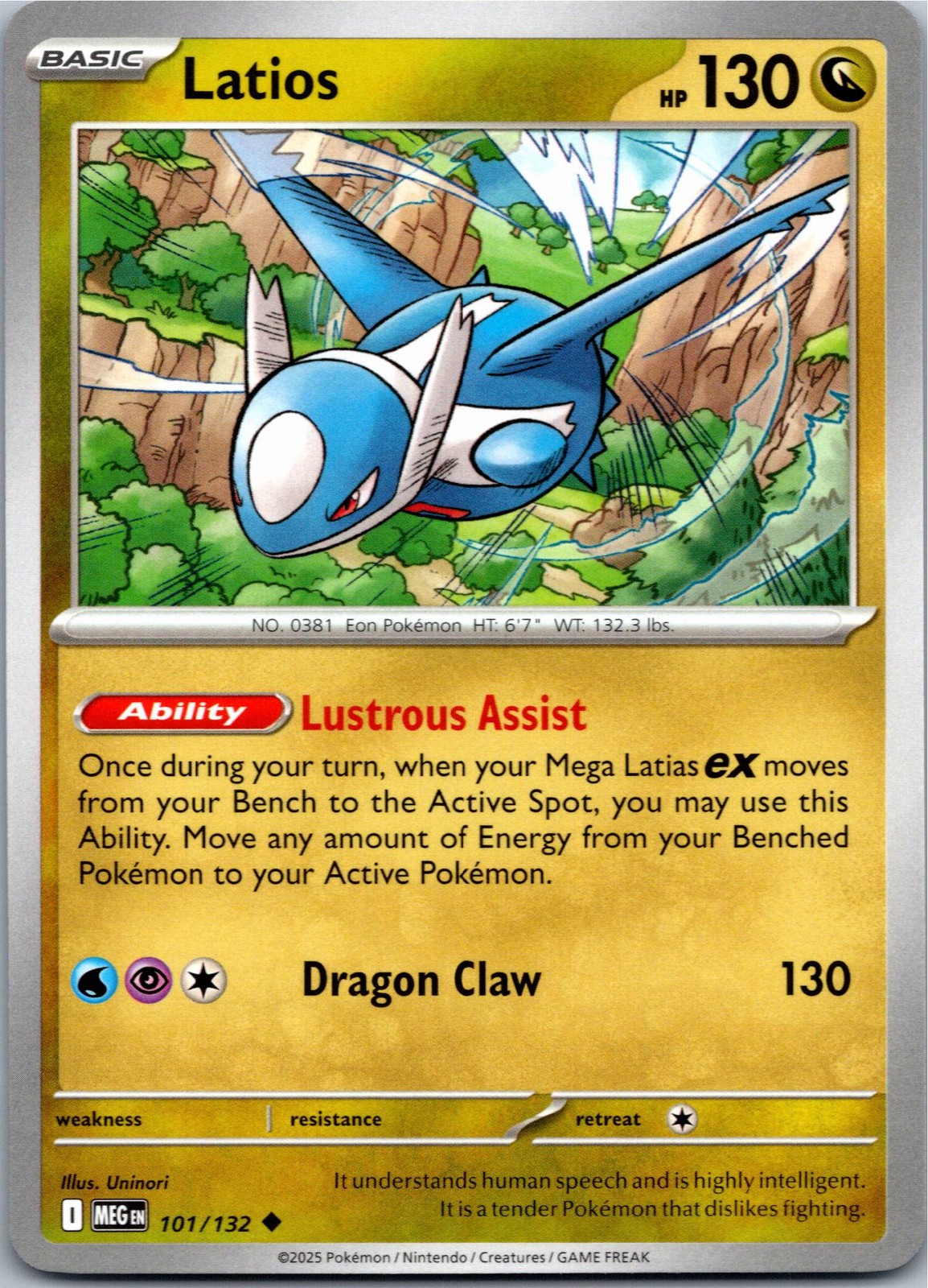 Latios Uncommon ME01: Mega Evolution 101/132 NM