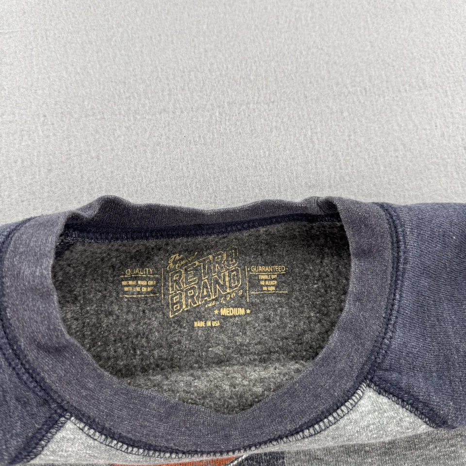 Auburn Tigers Sweater Mens Medium Gray Blue NCAA College Football Retro Brand - Image 4 of 4