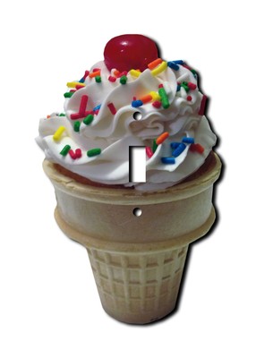 Ice Cream Cone Wall Plate Switch Wallplates Outlet Rocker Cover 1 2 3 Gang