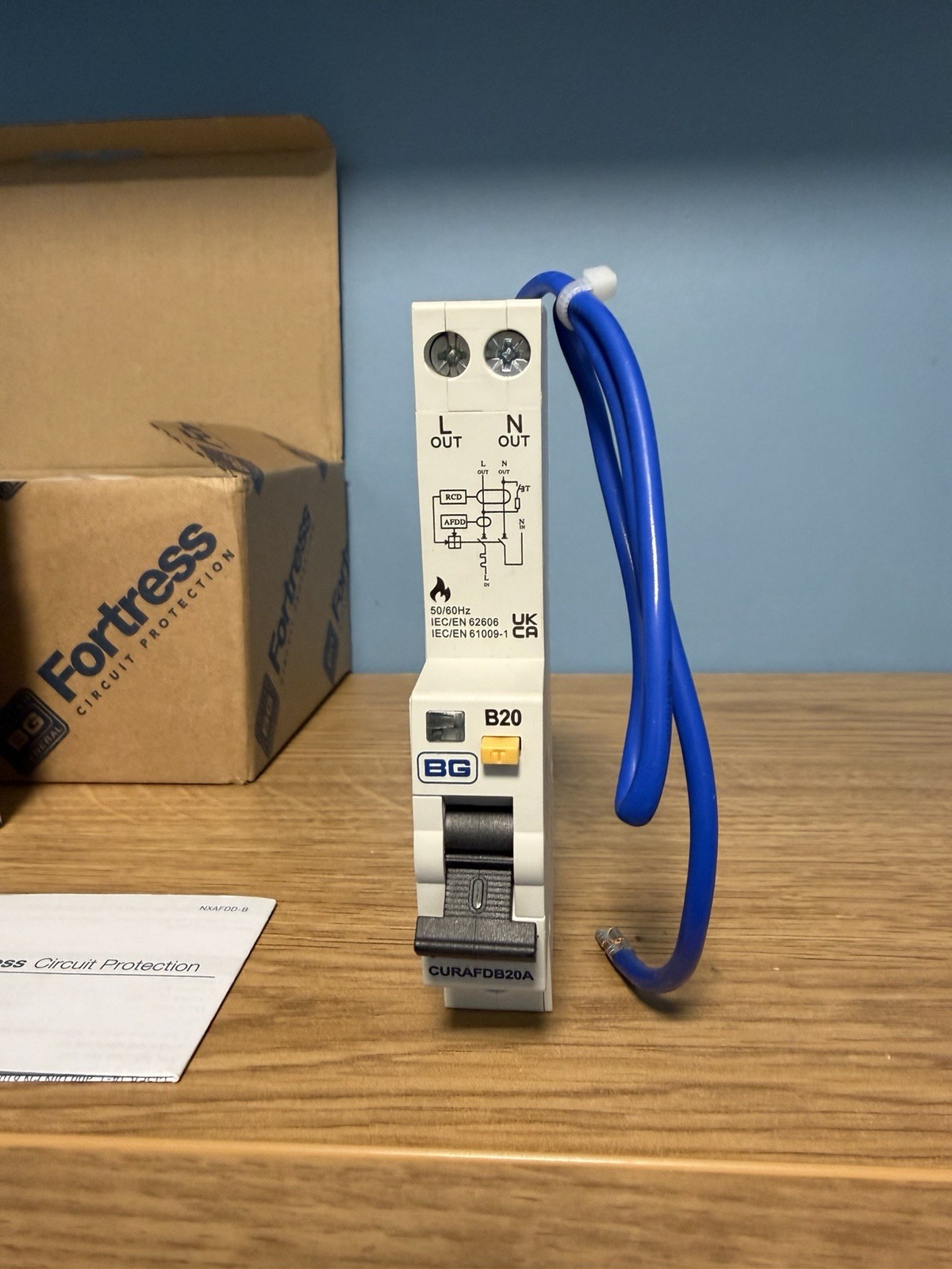 BG 20amp AFDD Rcbo B20 30mA 6kA CURAFDB20A Type A Brand New!