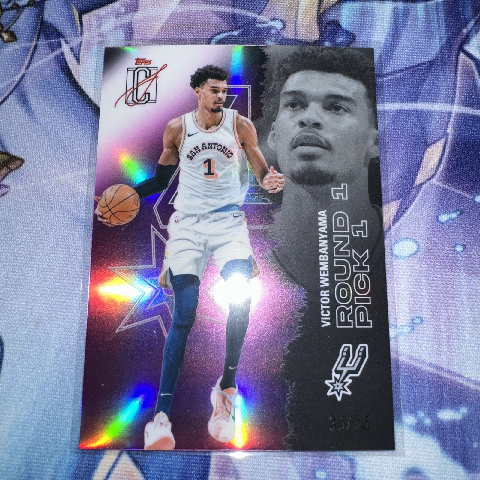 2025-26 Topps Signature Class Victor Wembanyama Purple /75
