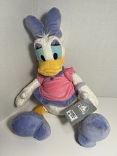 Disney Parks Authentic Daisy Duck Plush Stuffed Animal 18" NWT