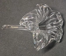 Vintage Langsam-Billig Handblown Glass Lily Single Stem Bud Vase/Paperweight