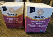 2X Renew Life Women's Care Probiotic 90 Billion CFU 60 vcaps *SEALED* Exp 2/2027